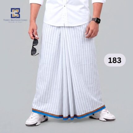 Premium White Lungi 183