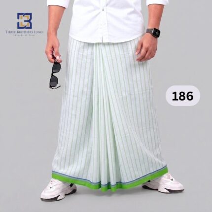 Premium White Lungi 186