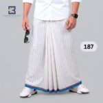 Premium White Lungi 187