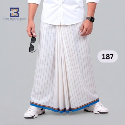 Premium White Lungi 187