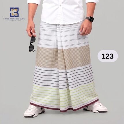Premium White Lungi 123