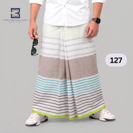 Premium White Lungi 127