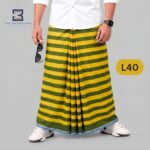 Soft Cotton Plain Check Lungi L40