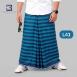 Soft Cotton Plain Check Lungi L41
