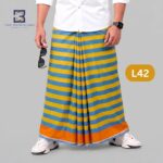 Soft Cotton Plain Check Lungi L42