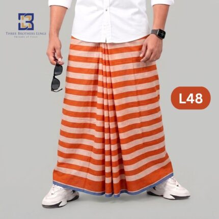 Soft Cotton Plain Check Lungi L48