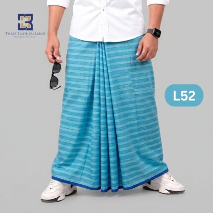 Soft Cotton Plain Check Lungi L52