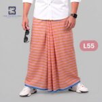 Soft Cotton Plain Check Lungi L55