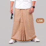 Soft Cotton Plain Check Lungi L56