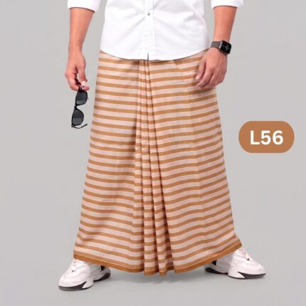 Soft Cotton Plain Check Lungi L56