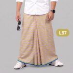 Soft Cotton Plain Check Lungi L57