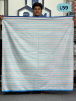 Soft Cotton Plain Check Lungi L59 - Image 2
