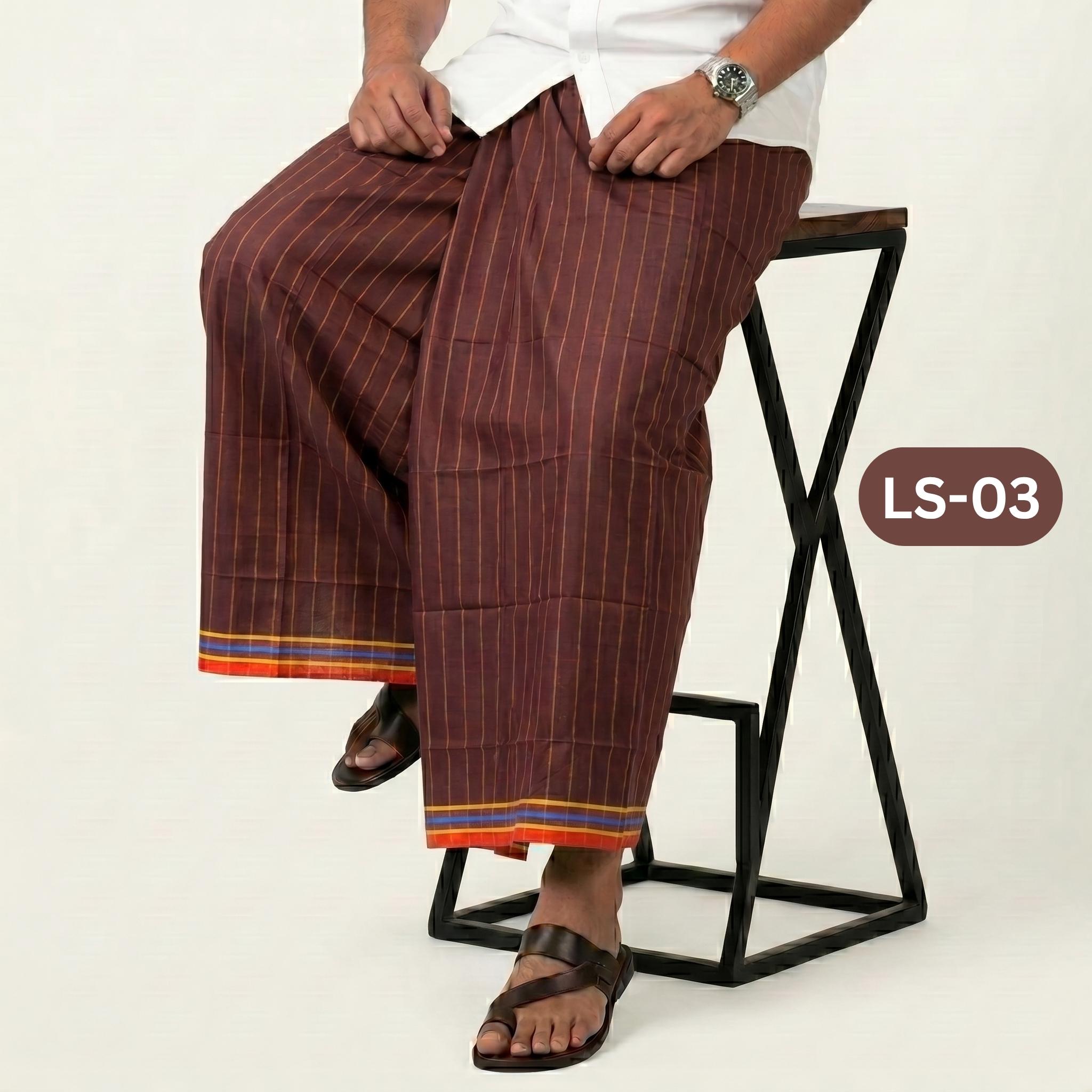 LS03 5.5 Hand Stripe Lungi LS03 - Image 1