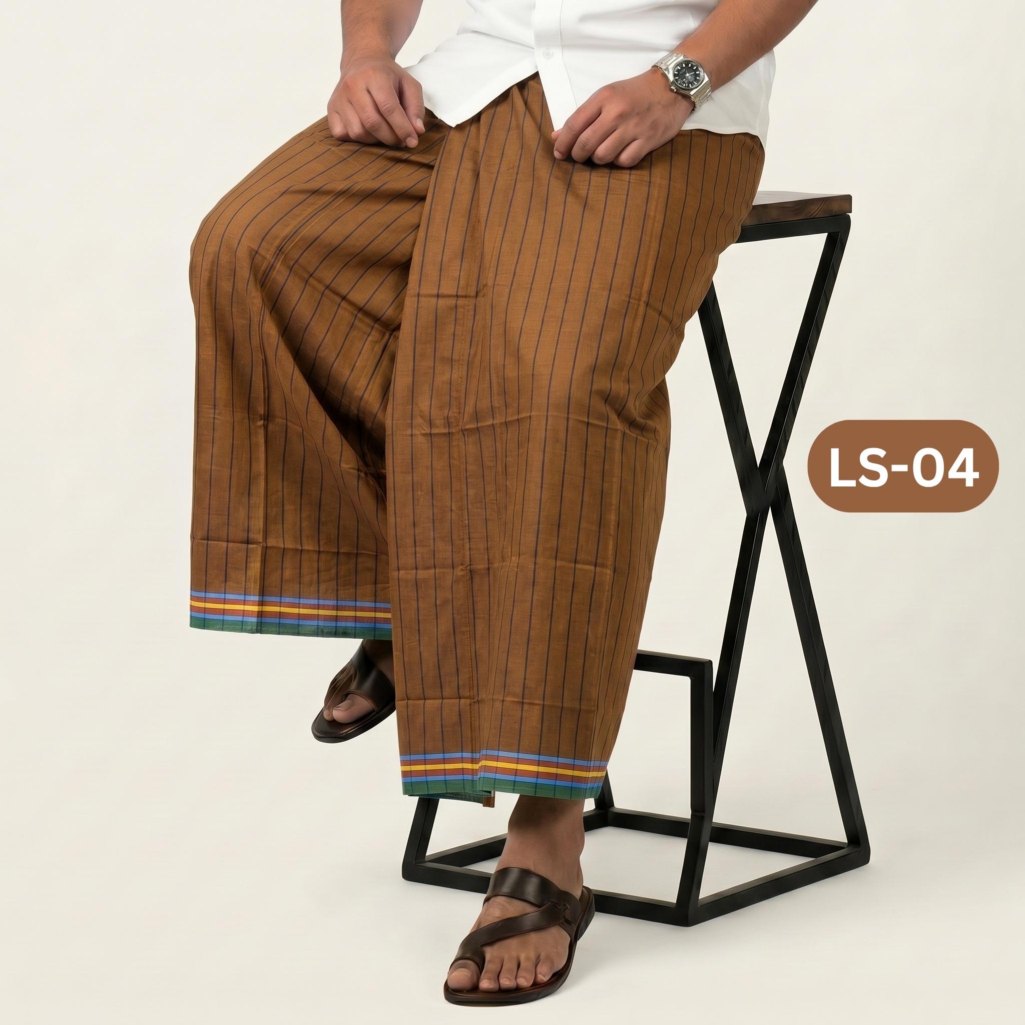 LS04 5.5 Hand Stripe Lungi LS04 - Image 1